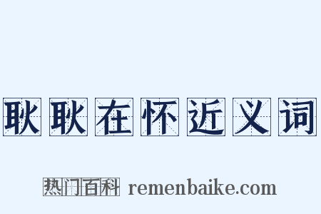 耿耿在怀近义词是什么意思的图片